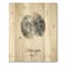 Designart - Romantic Moon Kiss of Two Lovers - Modern Print on Natural Pine Wood